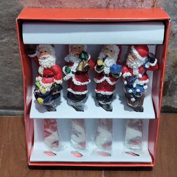 Vintage Christmas Santa Spreaders Set of 4 - Picture 5 of 13